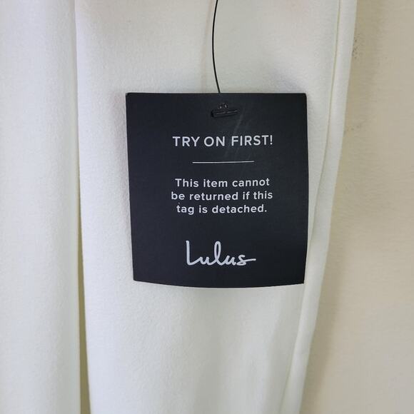 Lulus Timeless Romance White Lace Wide-Leg Jumpsuit Medium - Picture 3 of 7